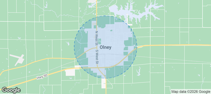 Olney Airbnb map